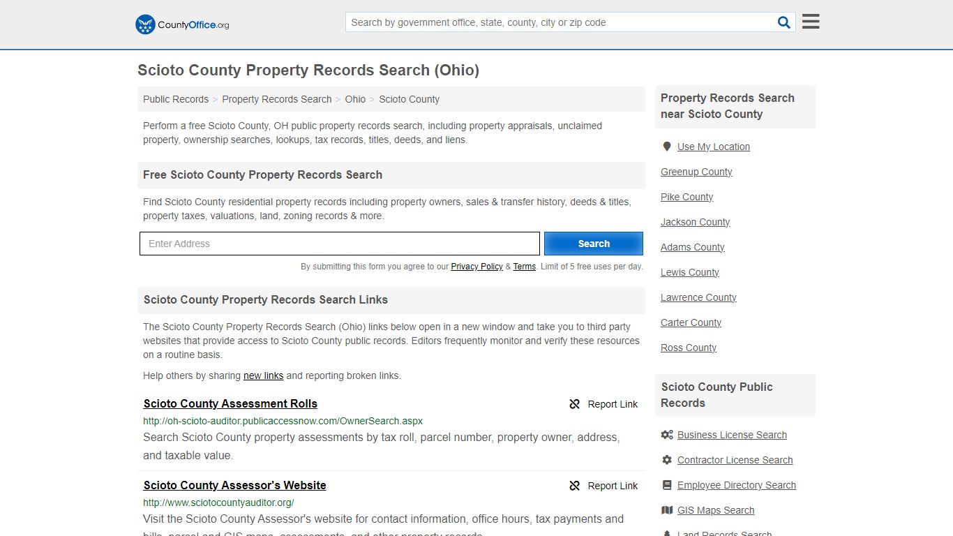 Scioto County Property Records Search (Ohio) - County Office